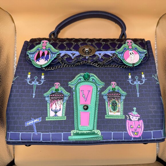 🦇 Vendula London “Cat Dracula’s Haunted House” Mini Grace Bag - Picture 3 of 8